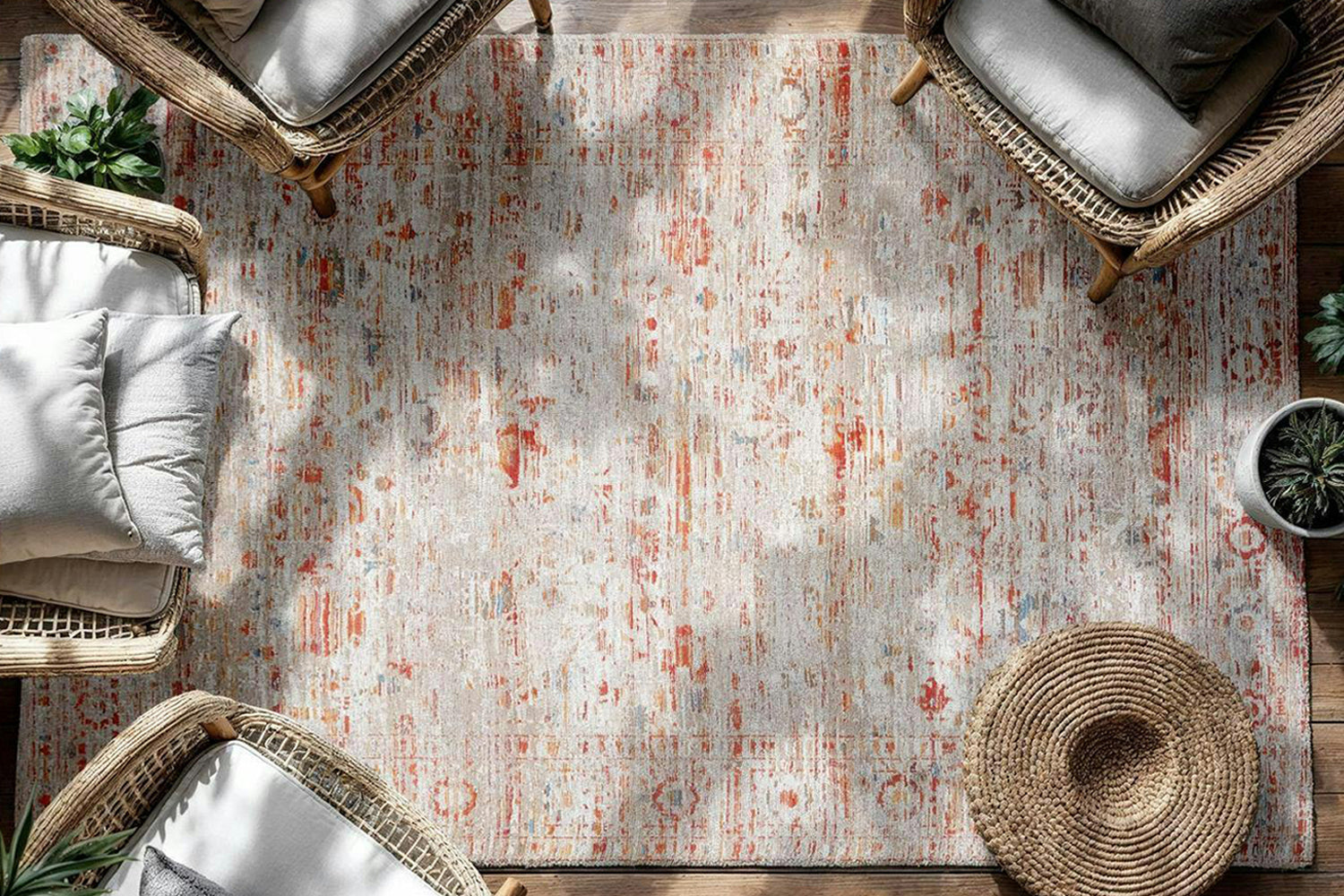 Louis De Poortere | Ushak Galata Eco Rug | Red | 200 x 280 cm-2
