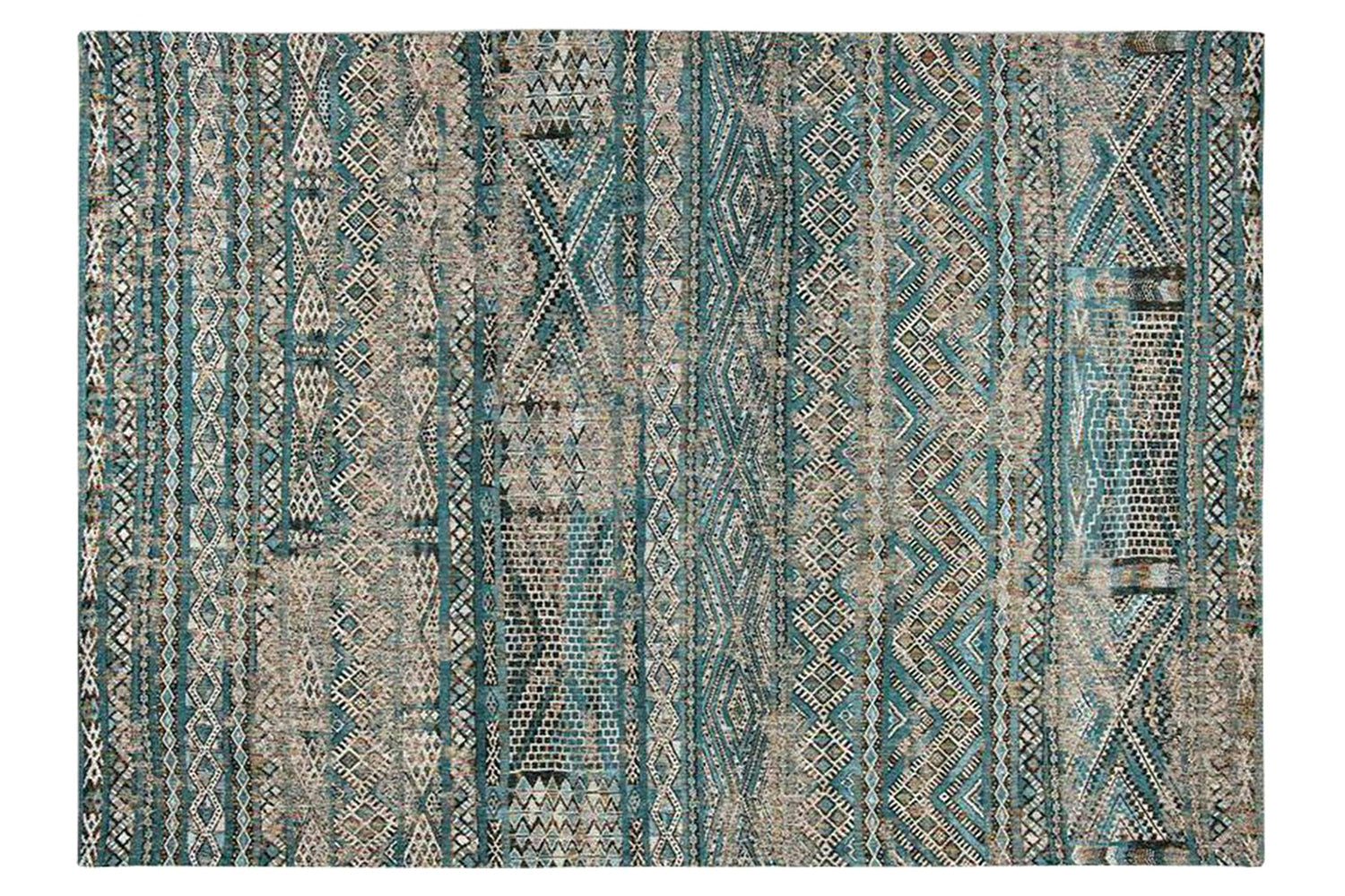 Louis De Poortere | Kilim Zemmuri Indoor Eco Rug | Multicolour | 200 x 280 cm