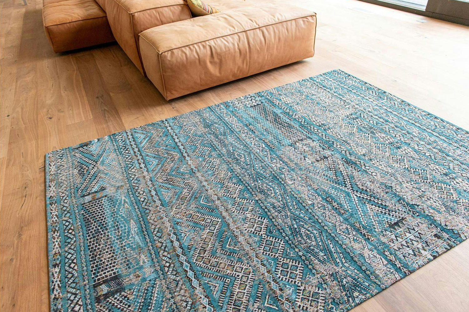 Louis De Poortere | Kilim Zemmuri Indoor Eco Rug | Multicolour | 200 x 280 cm-9