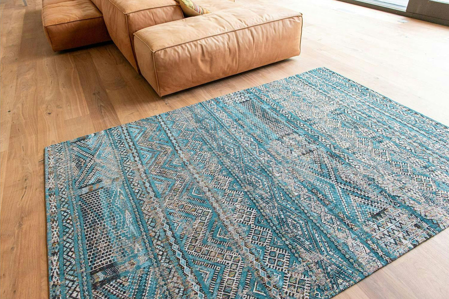 Louis De Poortere | Kilim Zemmuri Indoor Eco Rug | Multicolour | 280 x 390 cm-9