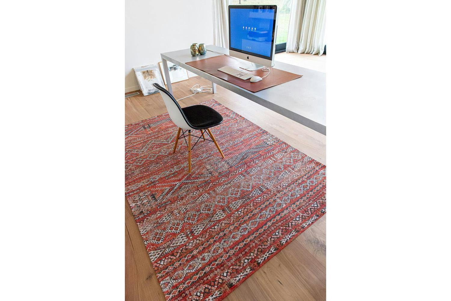 Louis De Poortere | Kilim Fez Indoor Eco Rug | Red | 170 x 240 cm-4
