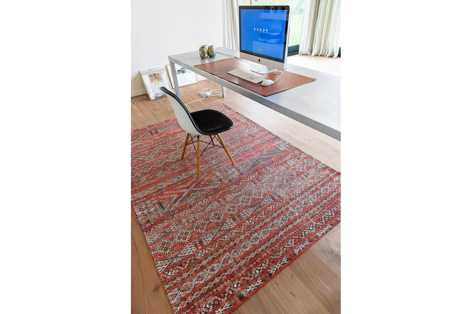 Louis De Poortere | Kilim Fez Indoor Eco Rug | Red | 280 x 390 cm-4
