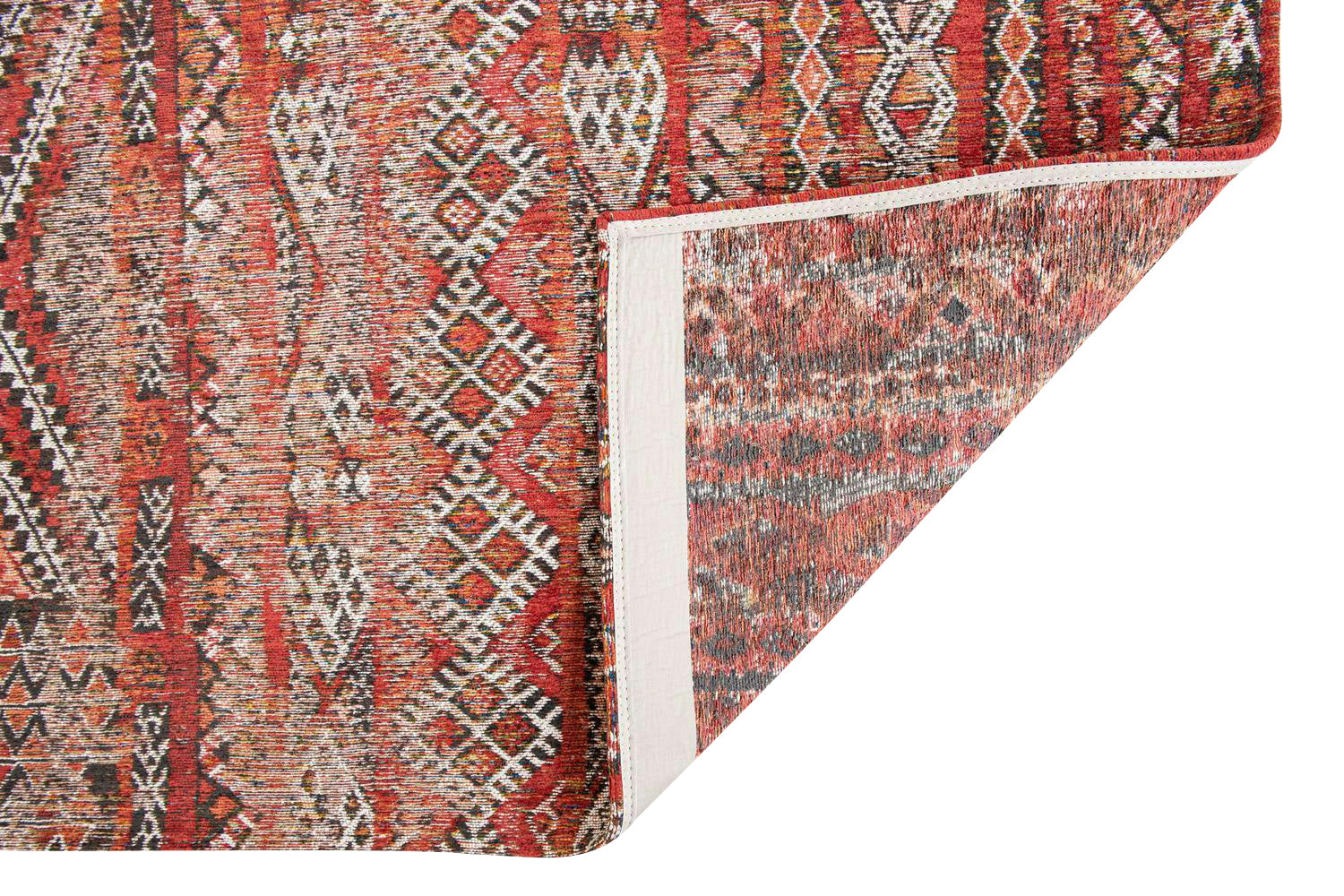 Louis De Poortere | Kilim Fez Indoor Eco Rug | Red | 280 x 390 cm-6