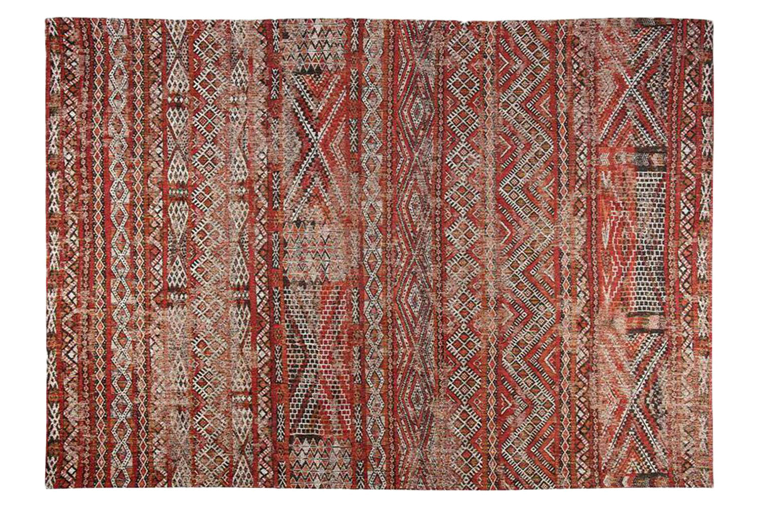 Louis De Poortere | Kilim Fez Indoor Eco Rug | Red | 280 x 390 cm