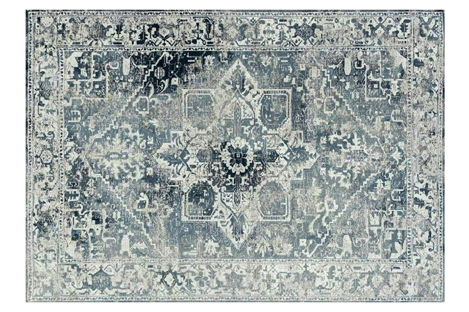 Louis De Poortere | Tabriz Atlantide Eco Rug | Blue | 240 x 340 cm