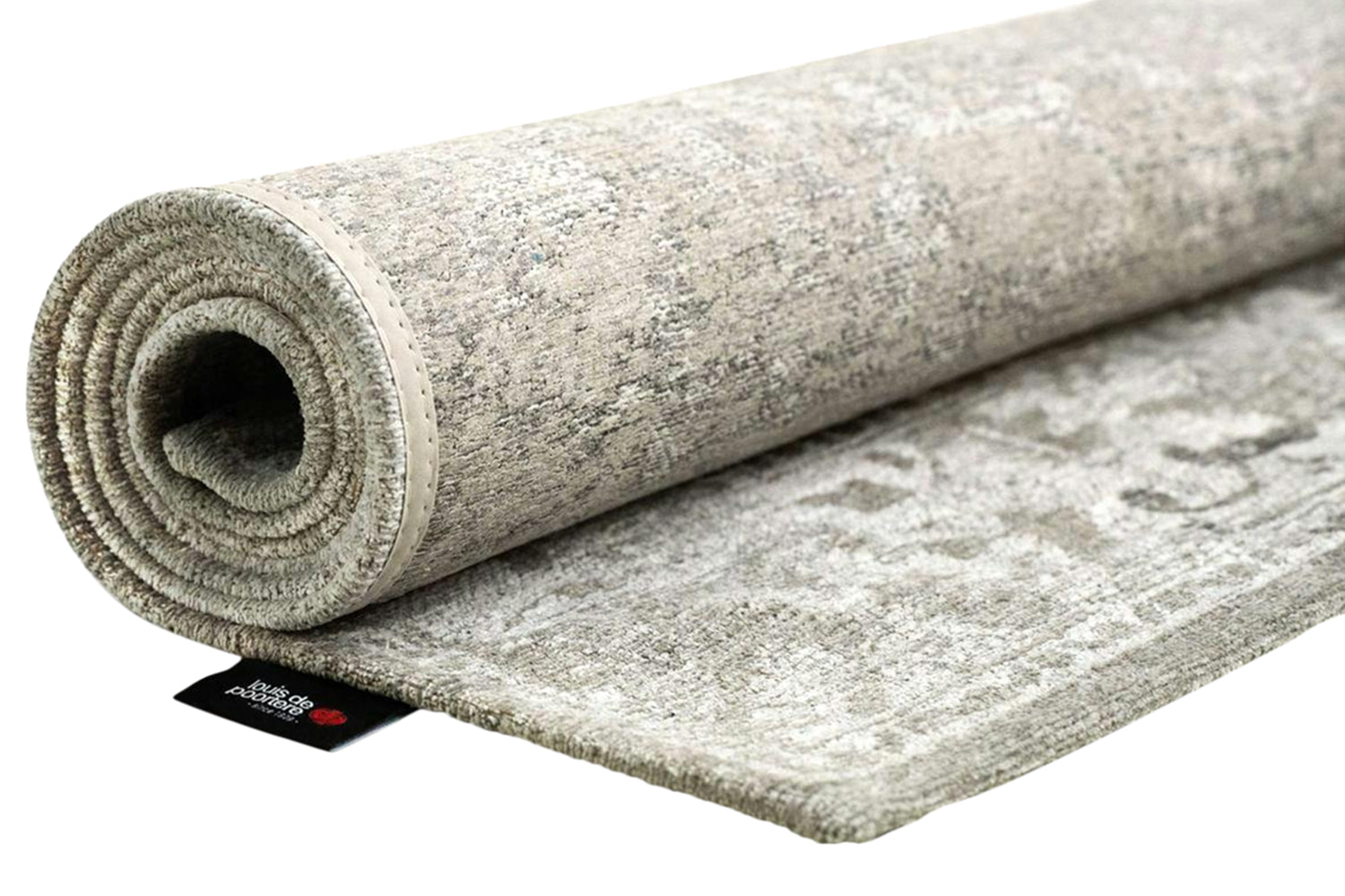 Louis De Poortere | Tabriz Suede Eco Rug | Grey | 140 x 200 cm-4