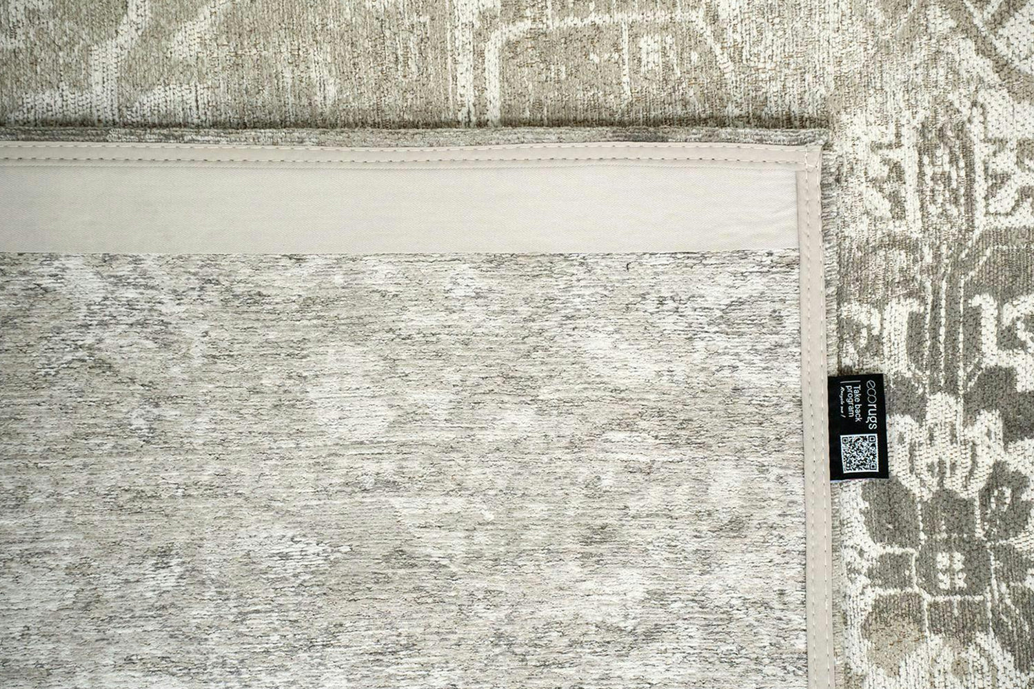 Louis De Poortere | Tabriz Suede Eco Rug | Grey | 140 x 200 cm-5