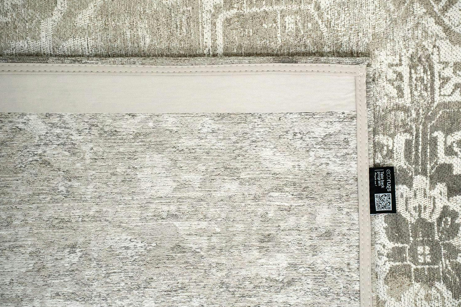 Louis De Poortere | Tabriz Suede Eco Rug | Grey | 200 x 280 cm-5