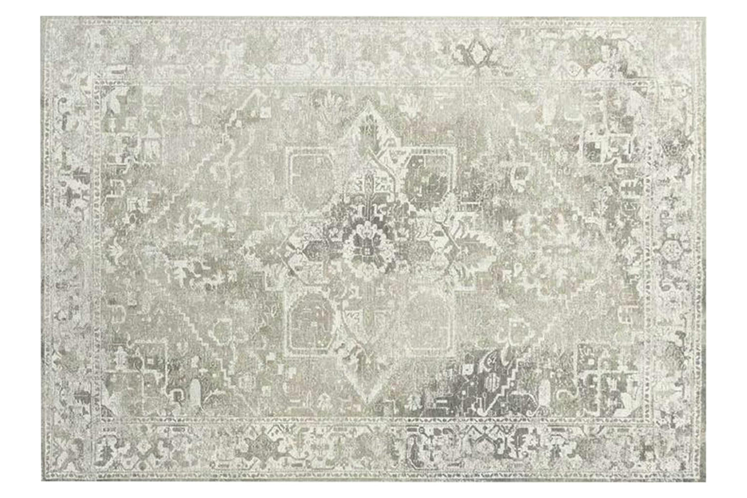 Louis De Poortere | Tabriz Suede Eco Rug | Grey | 280 x 390 cm