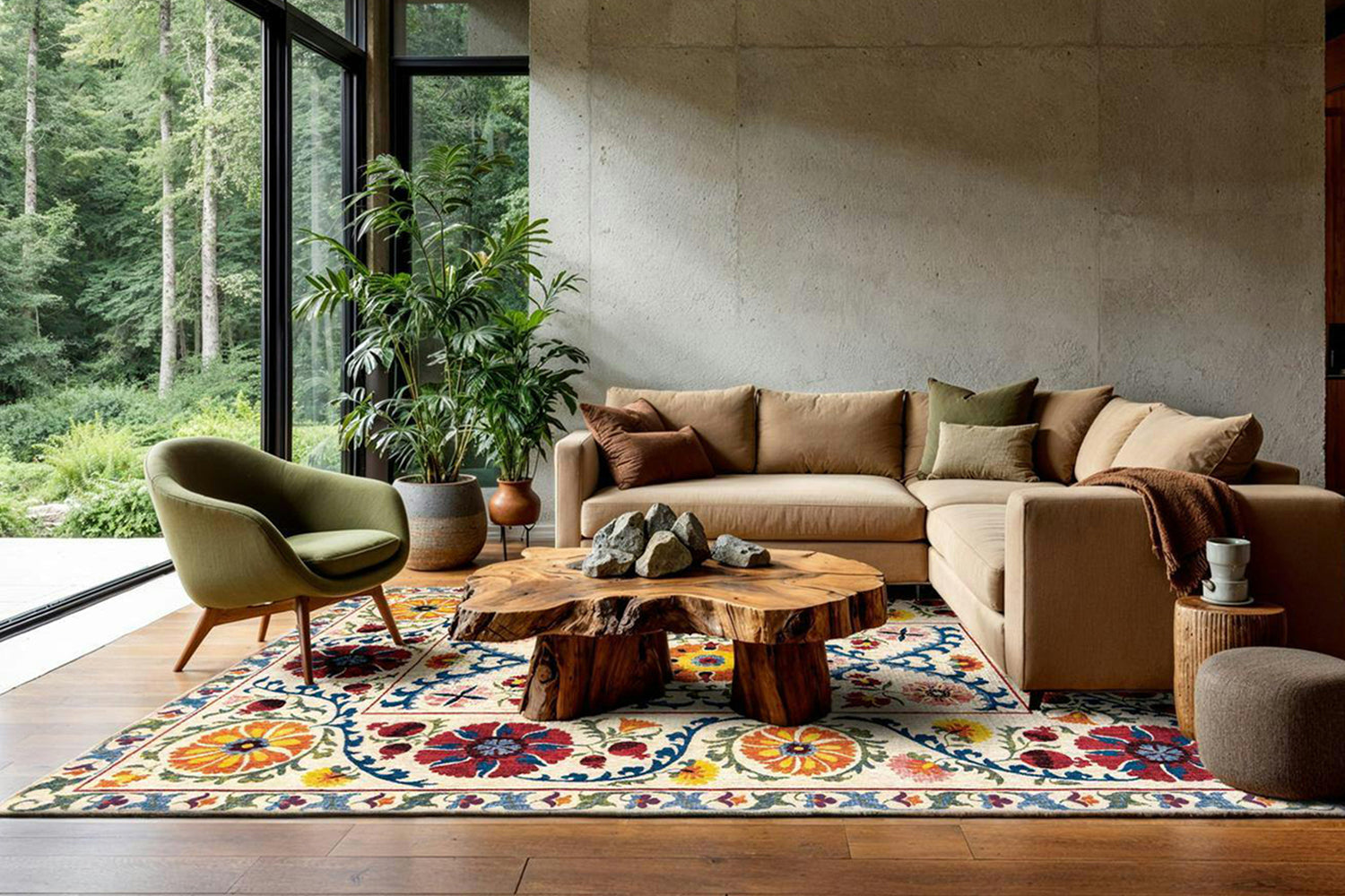 Louis De Poortere | Suzani Eco Rug | Origine | 170 x 240 cm-2