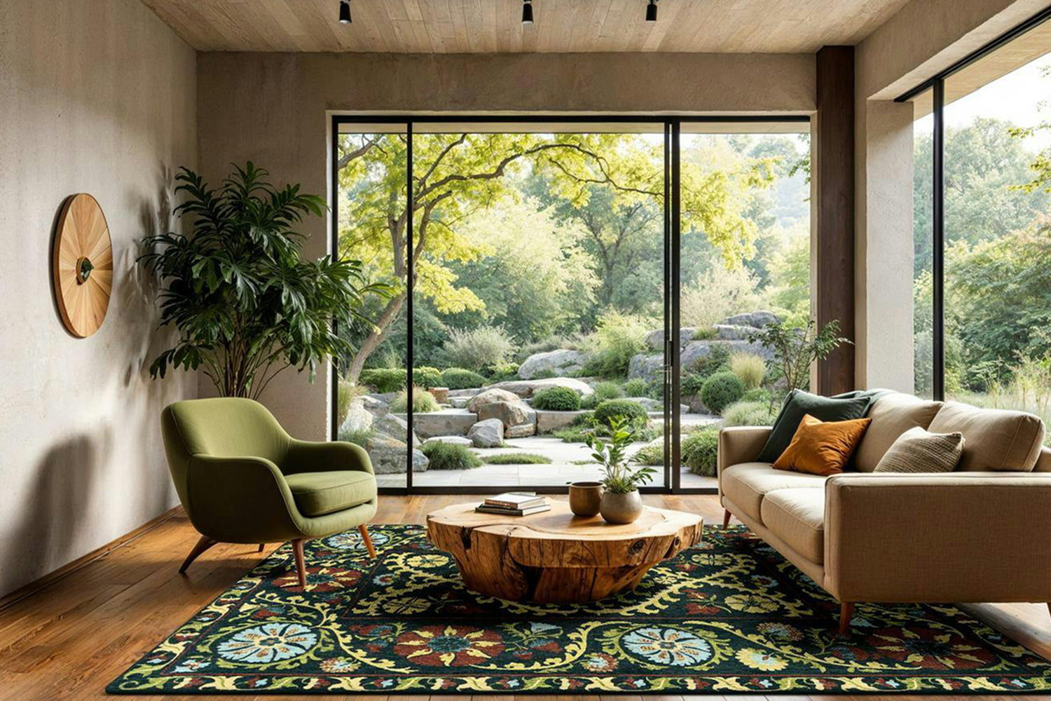 Louis De Poortere | Suzani Bavaria Eco Rug | Multicolour | 140 x 200 cm-2