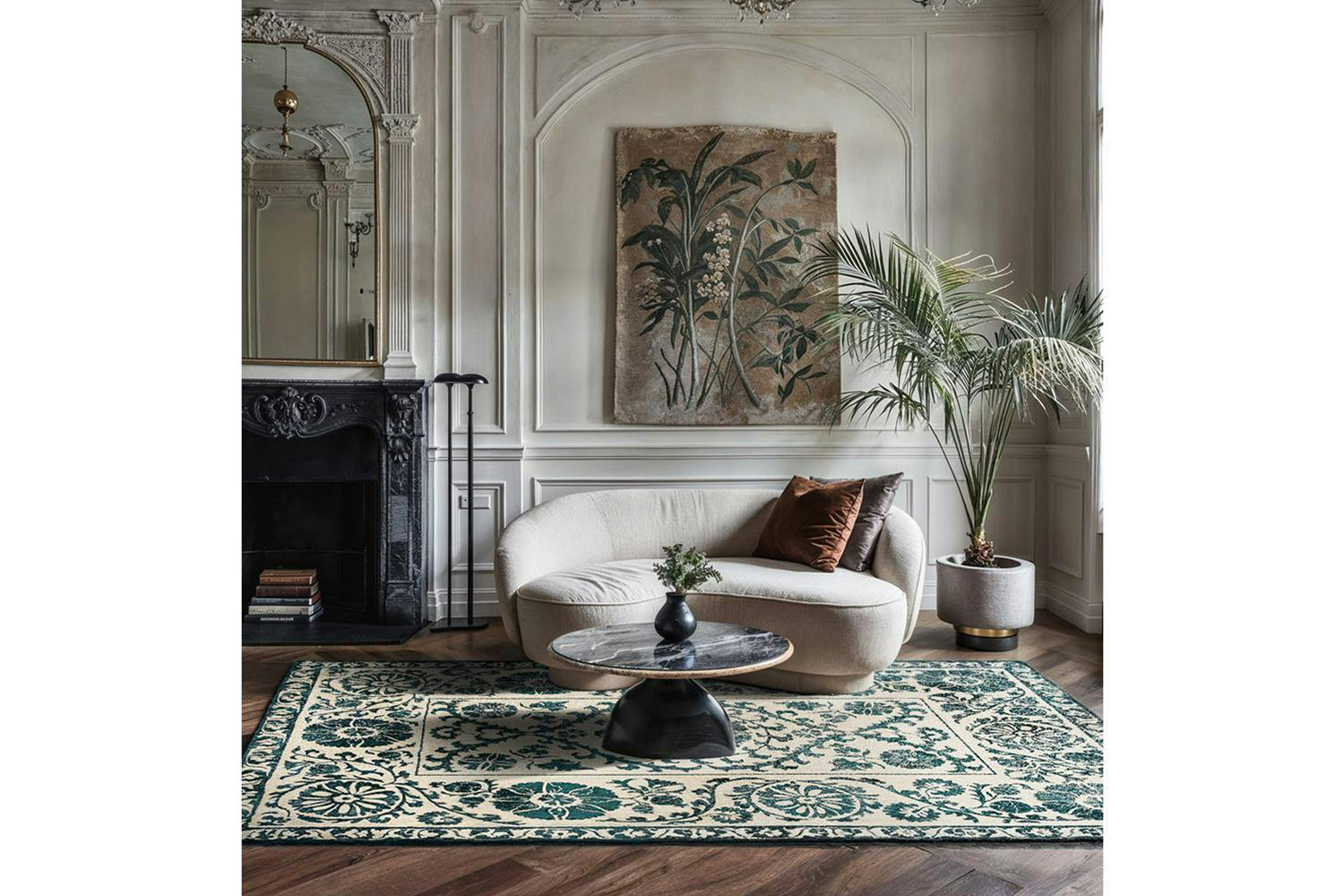 Louis De Poortere | Suzani Eco Rug | Green | 170 x 240 cm-2