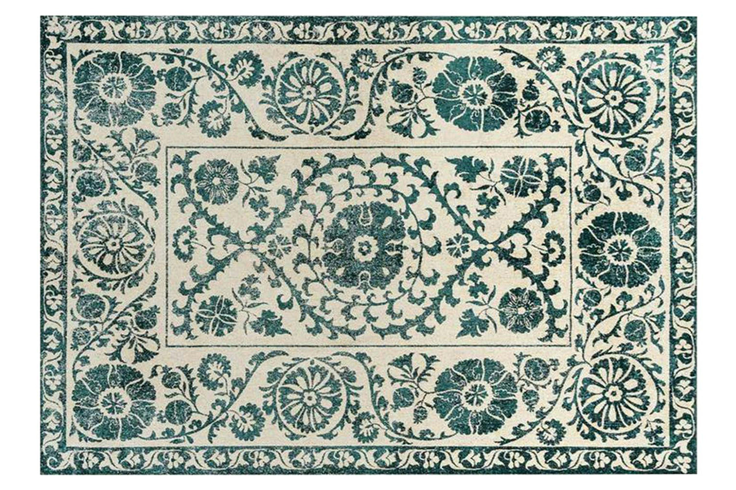 Louis De Poortere | Suzani Eco Rug | Green | 240 x 340 cm
