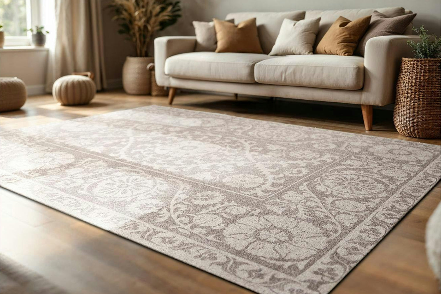 Louis De Poortere | Suzani Boree Eco Rug | Beige | 170 x 240 cm-2