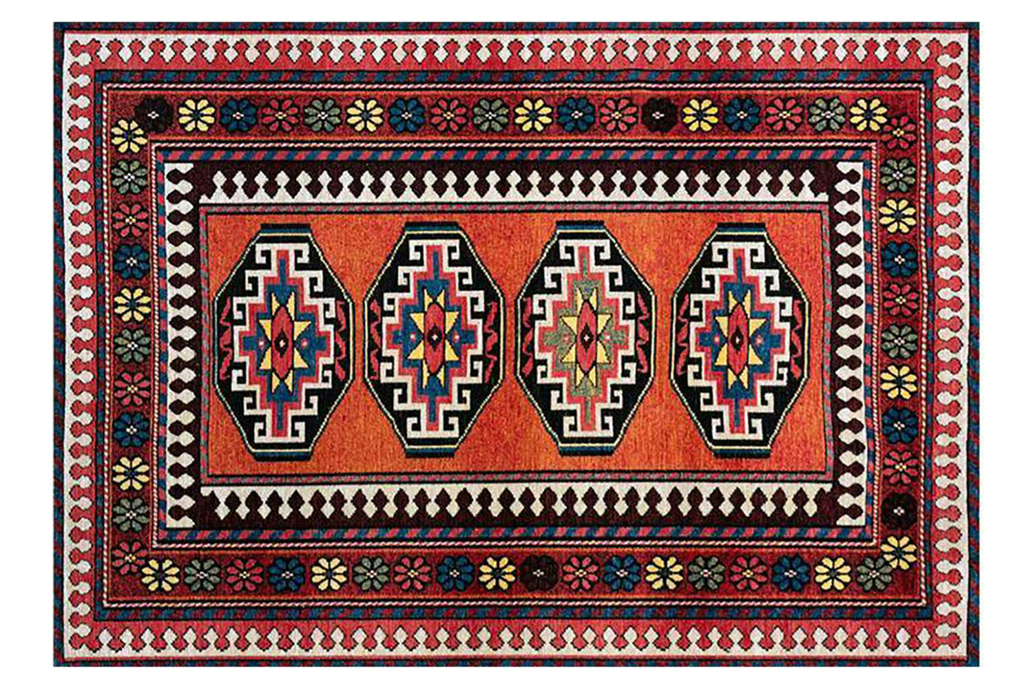 Louis De Poortere | Antalia Indoor Eco Rug | Multicolour | 170 x 240 cm