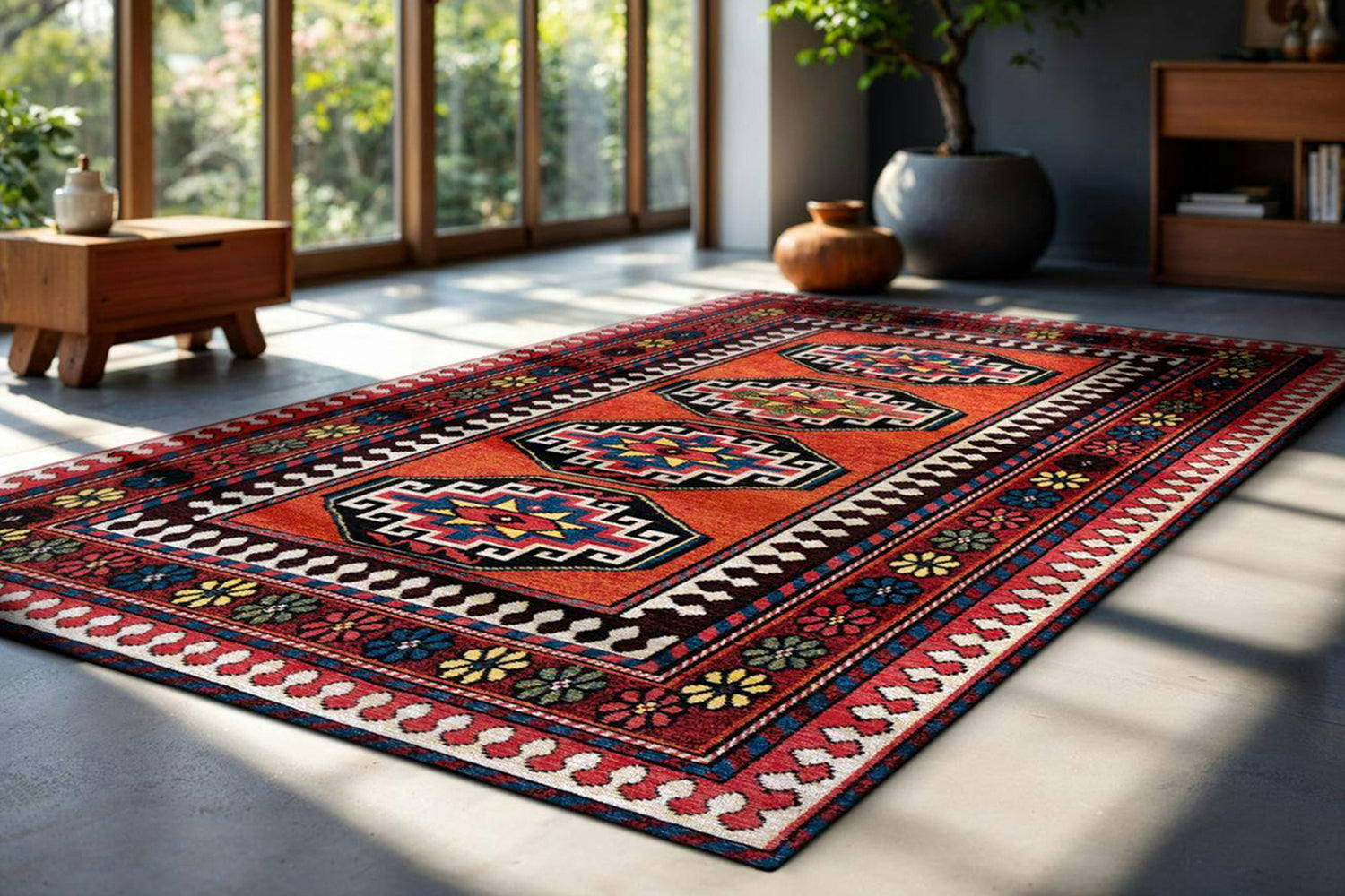 Louis De Poortere | Antalia Indoor Eco Rug | Multicolour | 170 x 240 cm-2