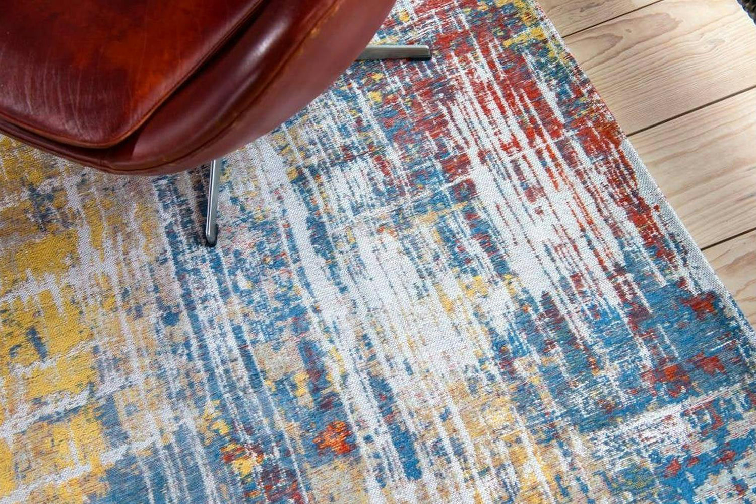 Louis De Poortere | Streaks Montauk Eco Rug | Multicolour | 80 x 250 cm-2