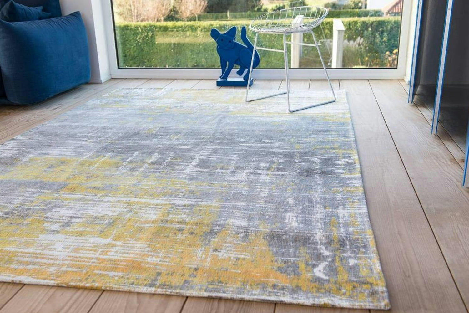 Louis De Poortere | Streaks Eco Rug | Yellow | 80 x 150 cm-2