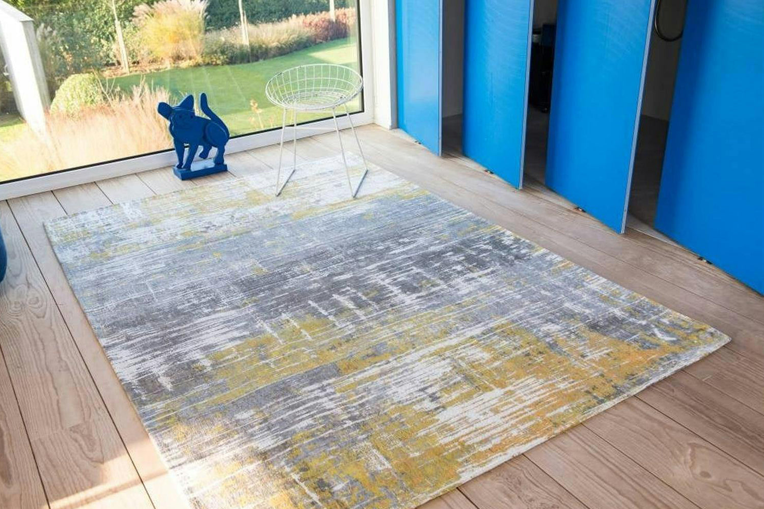 Louis De Poortere | Streaks Eco Rug | Yellow | 140 x 200 cm-6