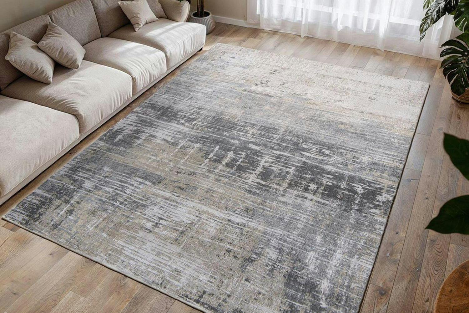 Louis De Poortere | Streaks Eco Rug | Grey | 170 x 240 cm-2