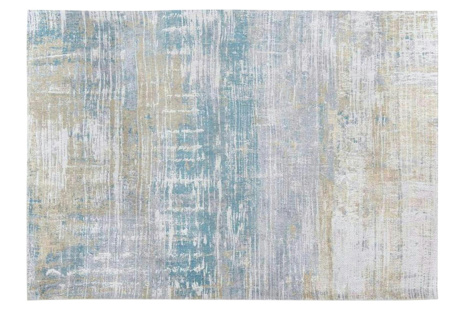 Louis De Poortere | Streaks Eco Rug | Long Island Blue | 80 x 250 cm