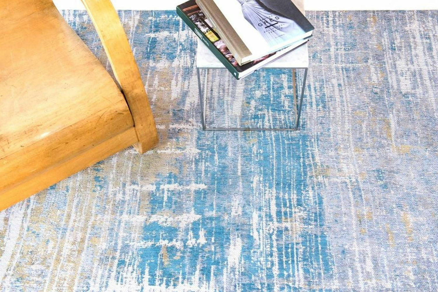 Louis De Poortere | Streaks Eco Rug | Long Island Blue | 280 x 390 cm-4