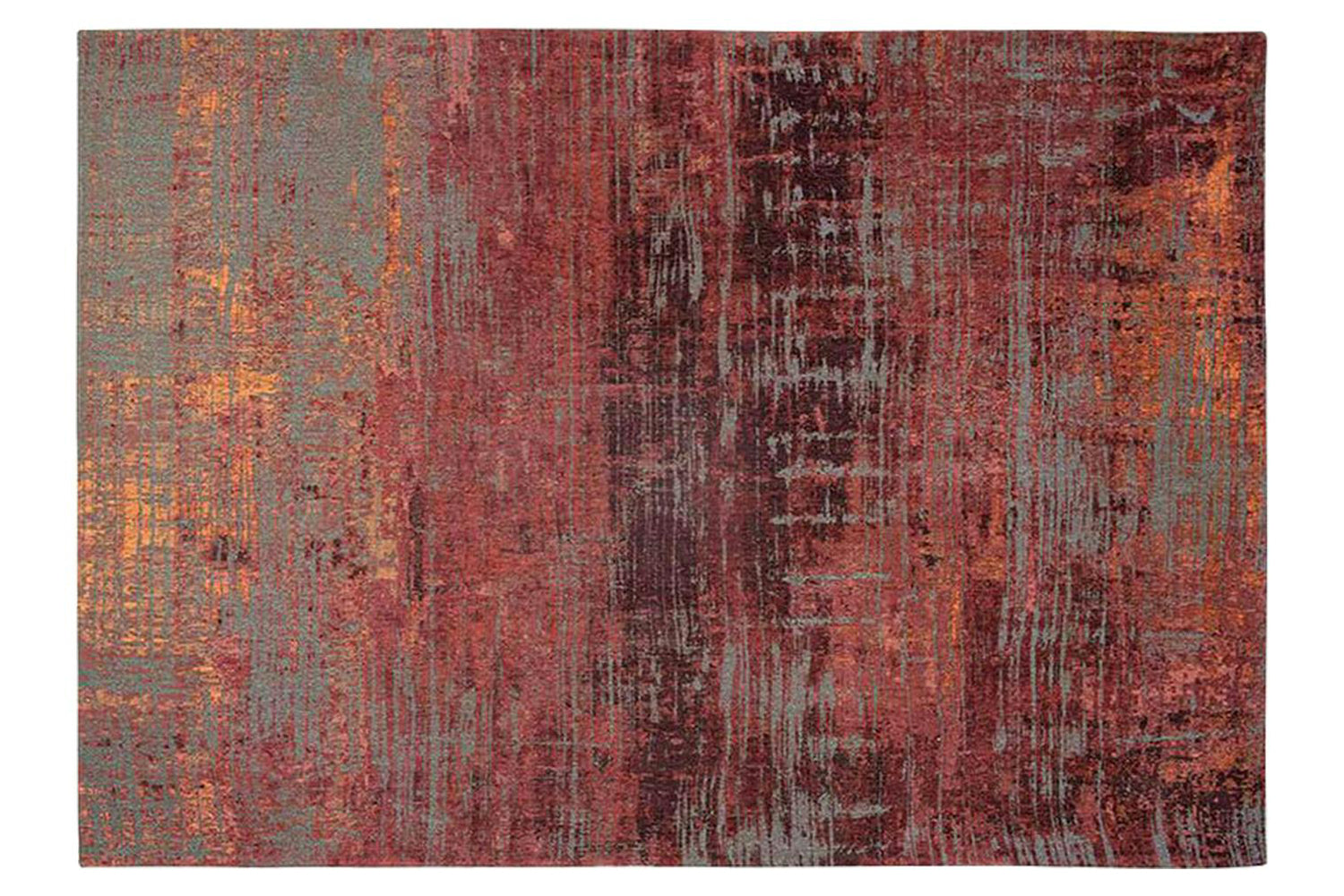 Louis De Poortere | Streaks Eco Rug | Red | 80 x 150 cm