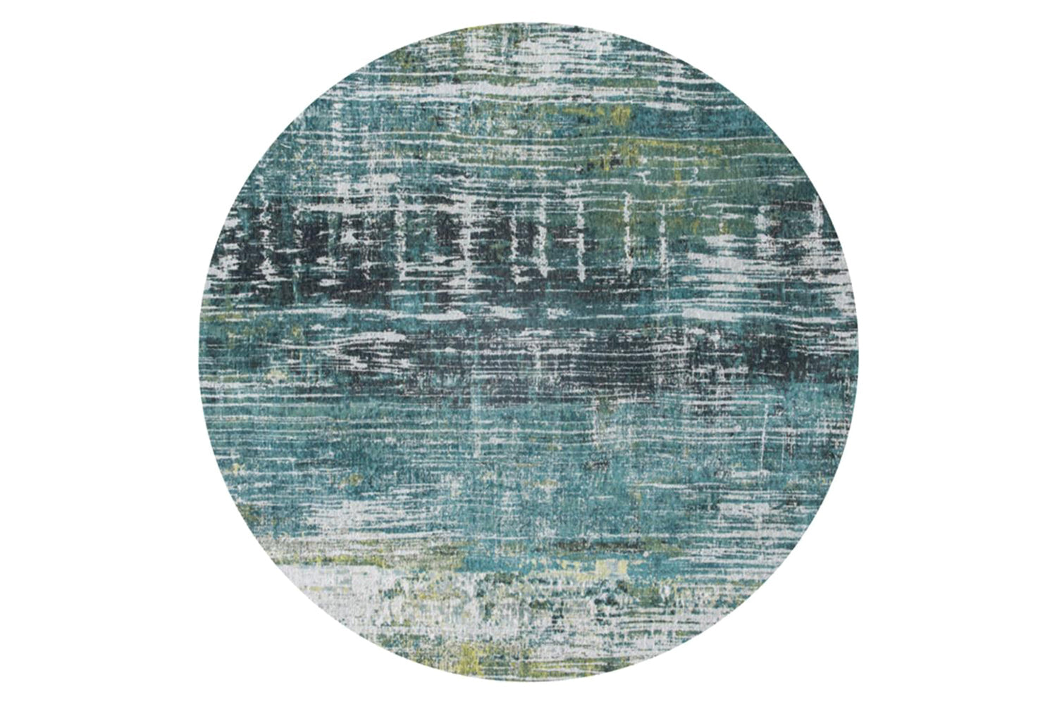 Louis De Poortere | Streaks Eco Round Rug | Glen Cove | 140 x 140 cm