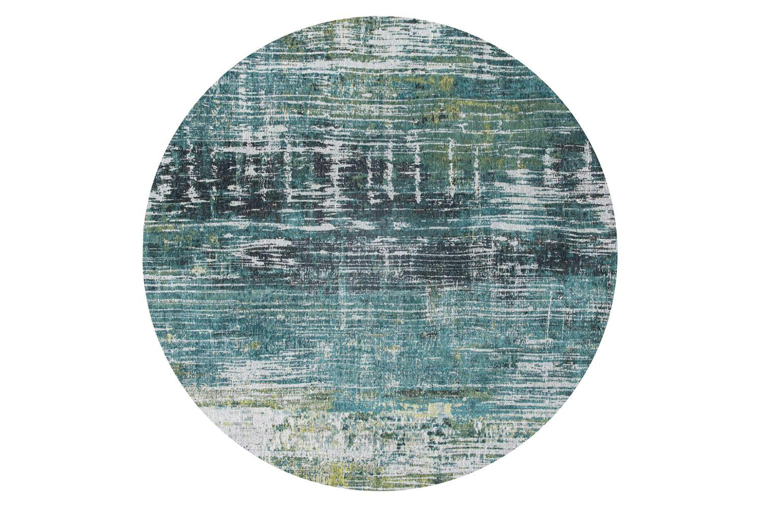 Louis De Poortere | Streaks Eco Round Rug | Glen Cove | 240 x 240 cm