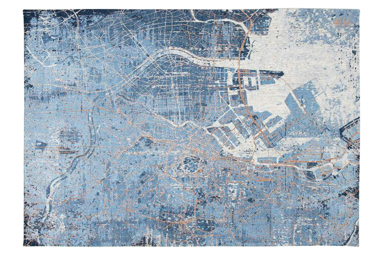 Louis De Poortere | Tokyo Eco Rug | Blue | 200 x 280 cm