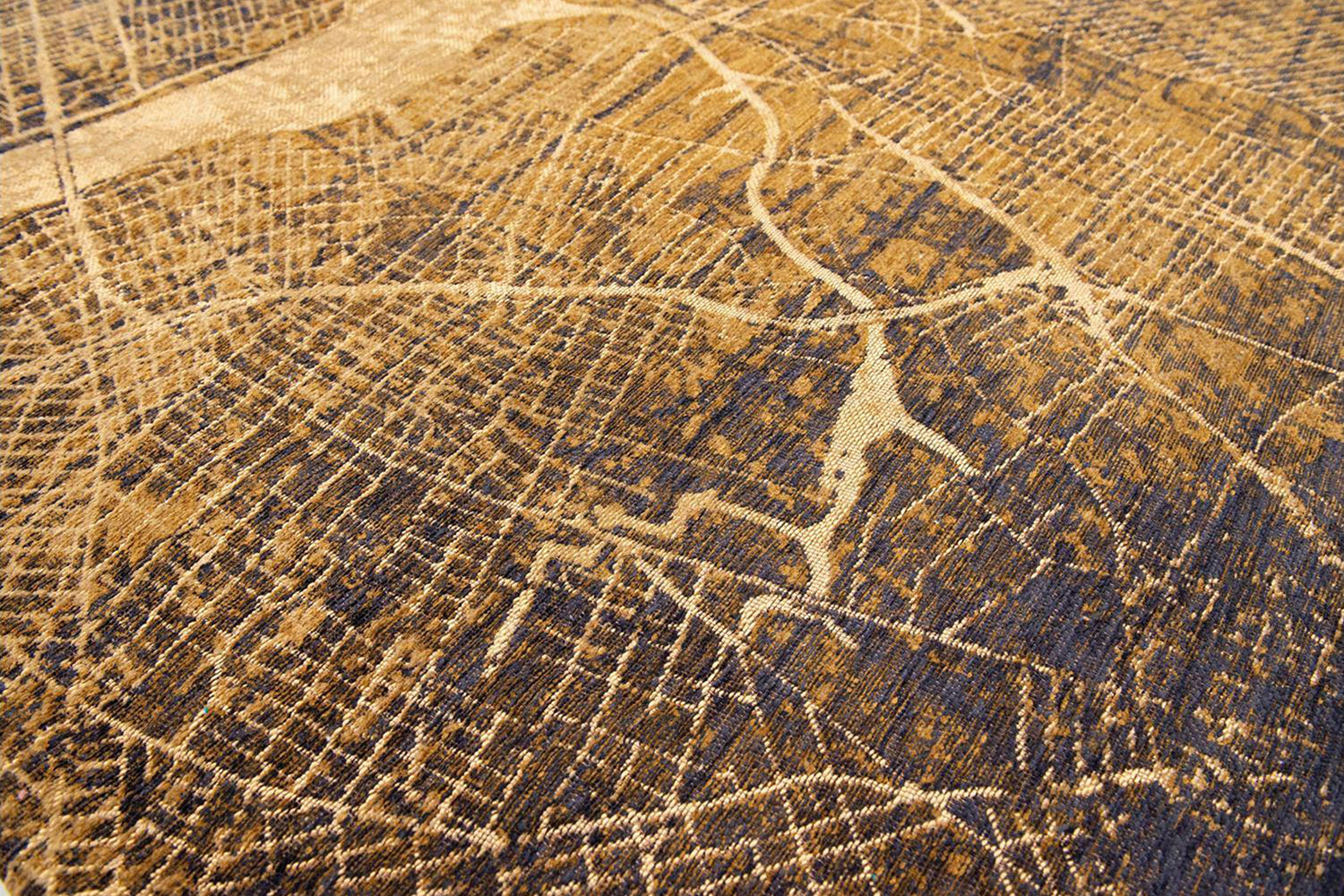Louis De Poortere | New York Indoor Eco Round Rug | Brown | 240 x 240 cm-4