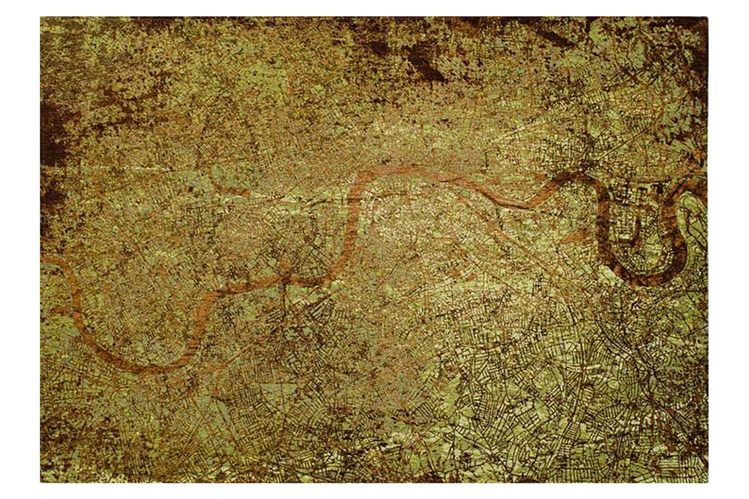 Louis De Poortere | London Indoor Eco Rug | Green | 100 x 140 cm