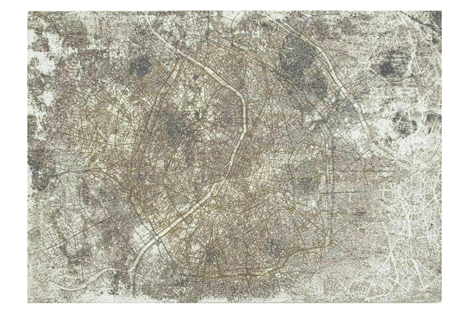 Louis De Poortere | Paris Space Trip Indoor Eco Rug | Grey | 100 x 140 cm