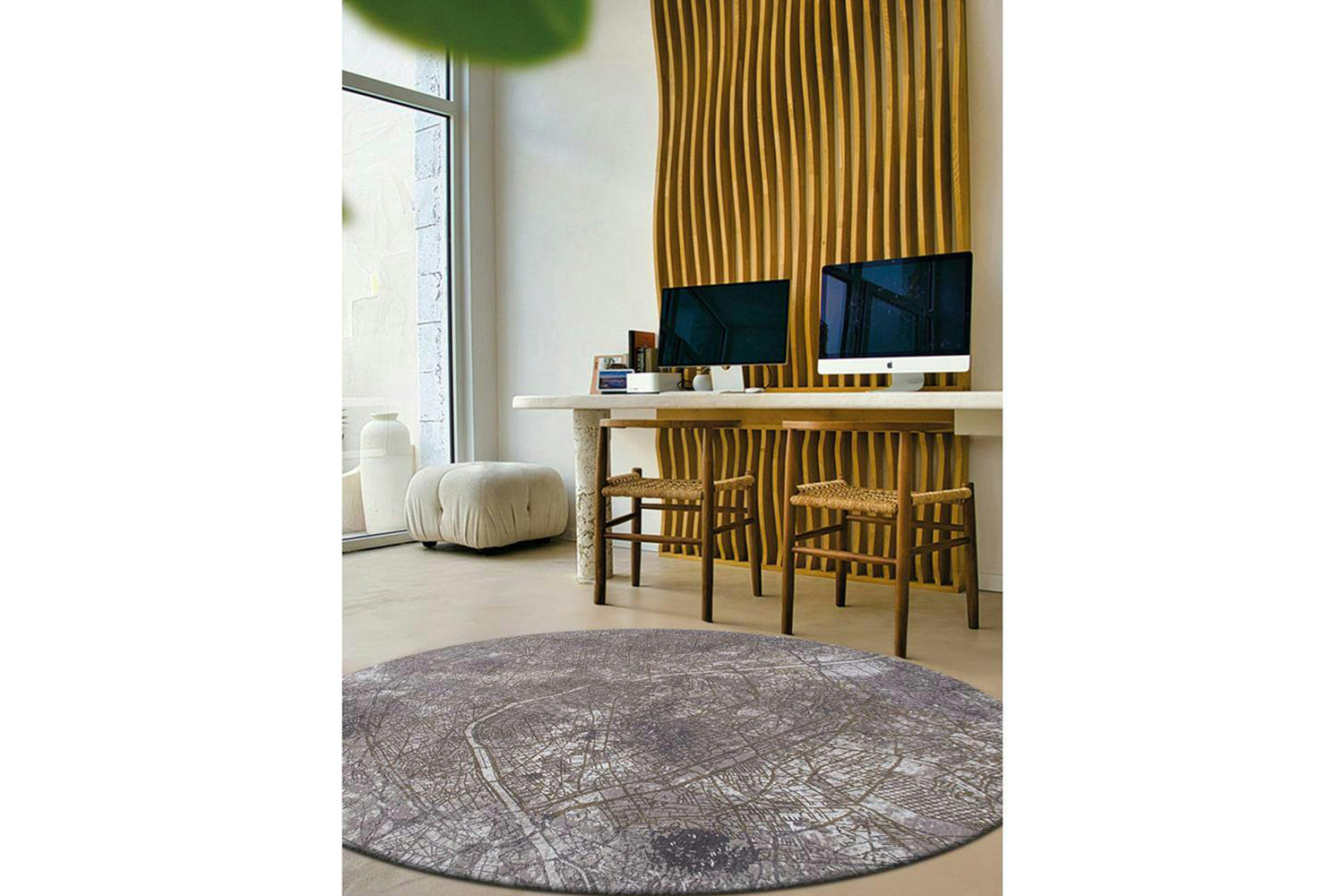 Louis De Poortere | Paris Space Trip Indoor Eco Rug | Grey | 280 x 390 cm-8