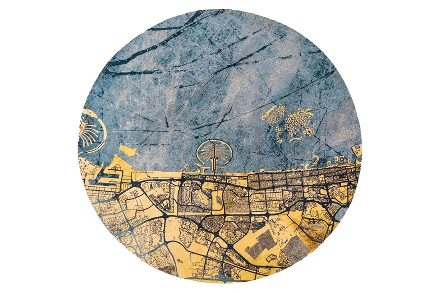Louis De Poortere | Dubai Indoor Eco Round Rug | Multicolour | 240 x 240 cm