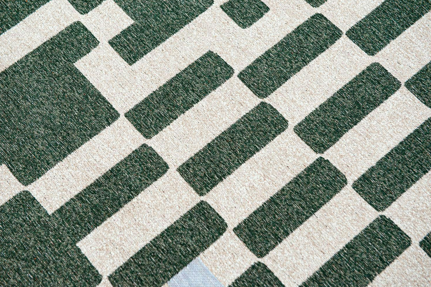 Louis De Poortere | Chess Indoor Eco Rug | Green | 80 x 150 cm-4