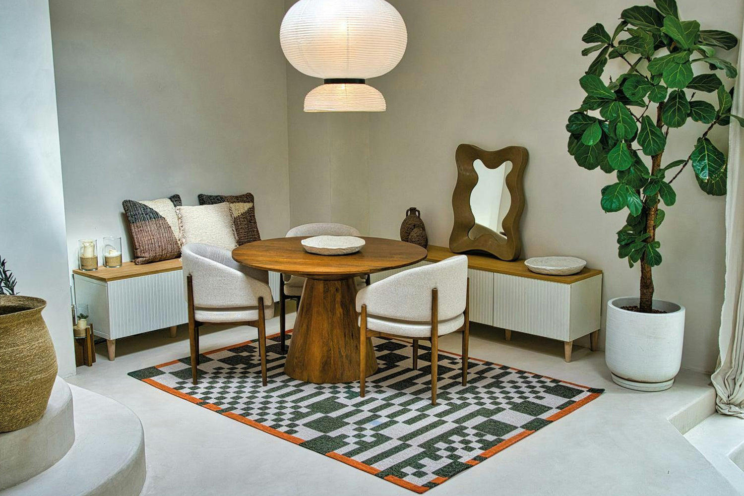 Louis De Poortere | Chess Indoor Eco Rug | Green | 200 x 280 cm-2
