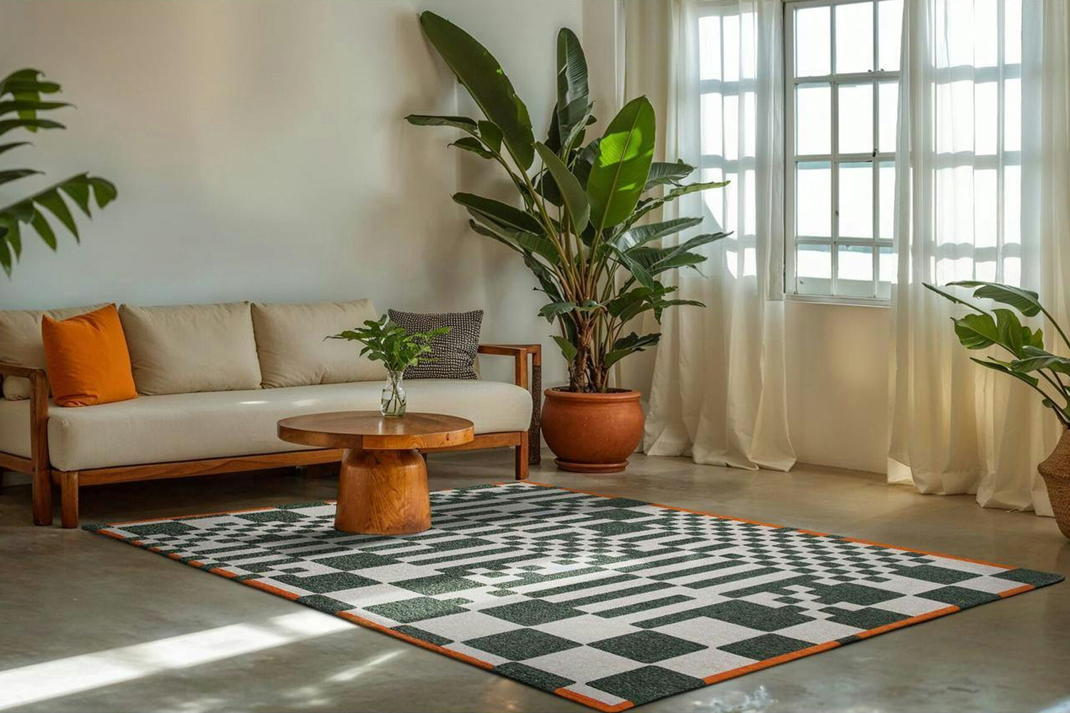 Louis De Poortere | Chess Indoor Eco Rug | Green | 200 x 280 cm-8
