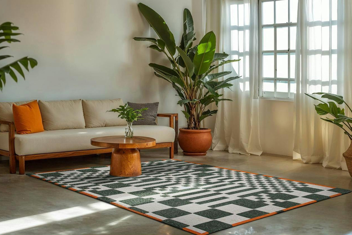Louis De Poortere | Chess Indoor Eco Rug | Green | 240 x 340 cm-8