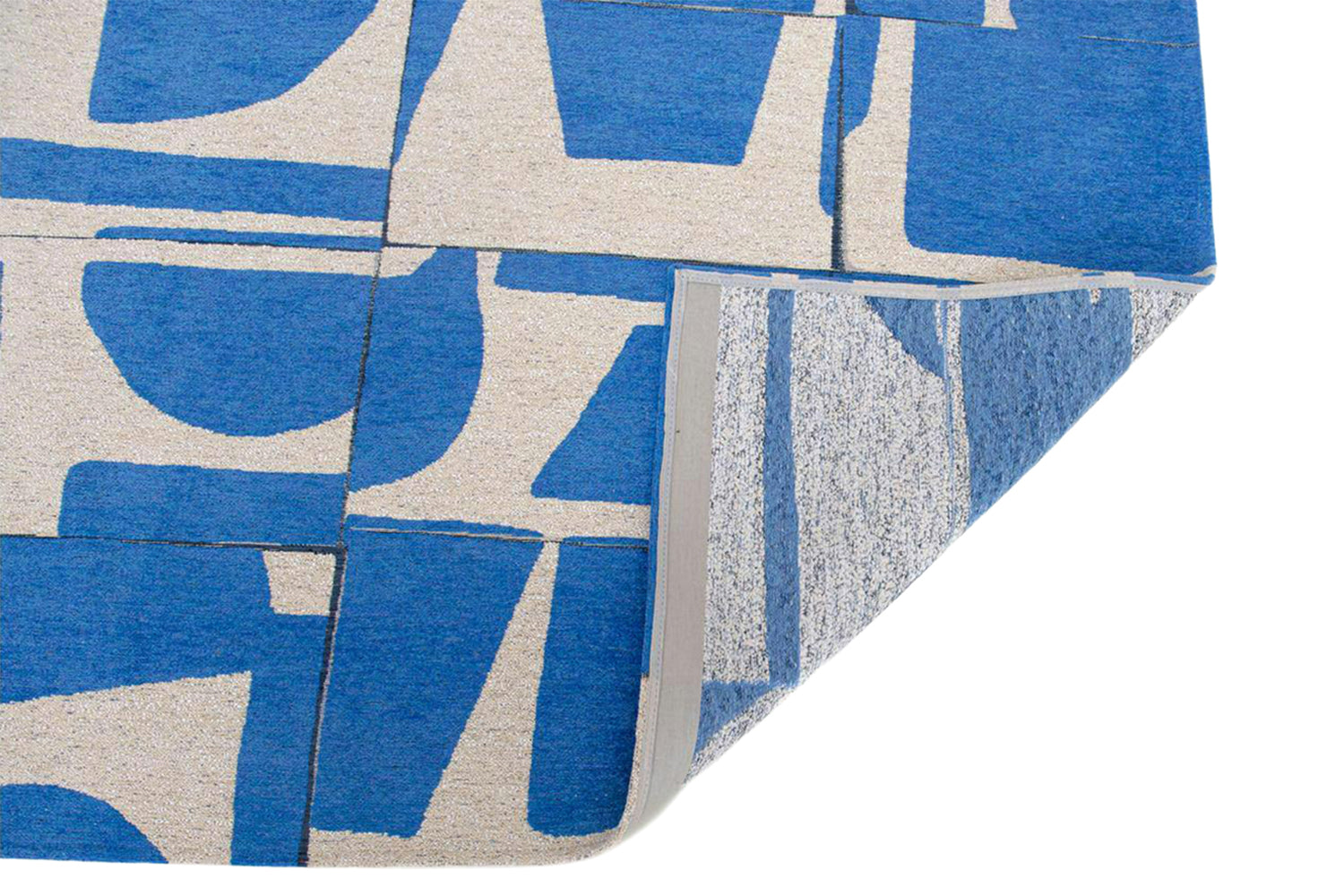 Louis De Poortere | Papercut Indoor Eco Rug | Blue/White | 80 x 150 cm-3