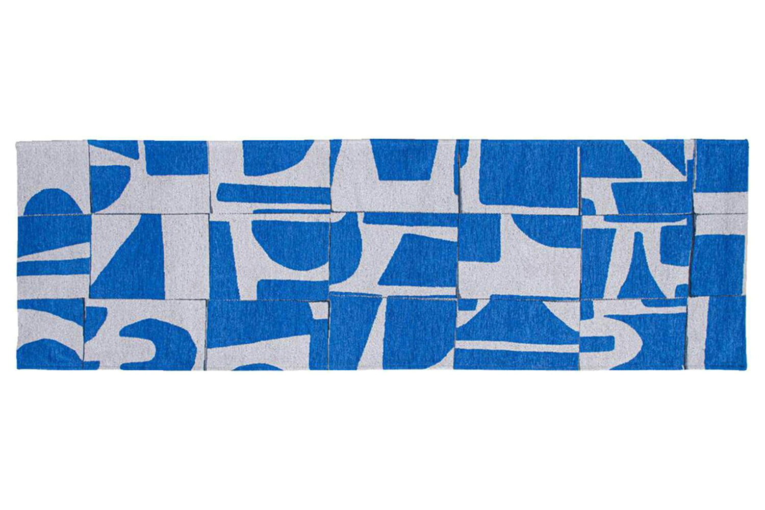 Louis De Poortere | Papercut Indoor Eco Rug | Blue/White | 80 x 250 cm