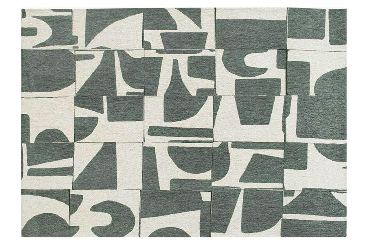 Louis De Poortere | Papercut Indoor Eco Rug | Beige/Green | 80 x 150 cm