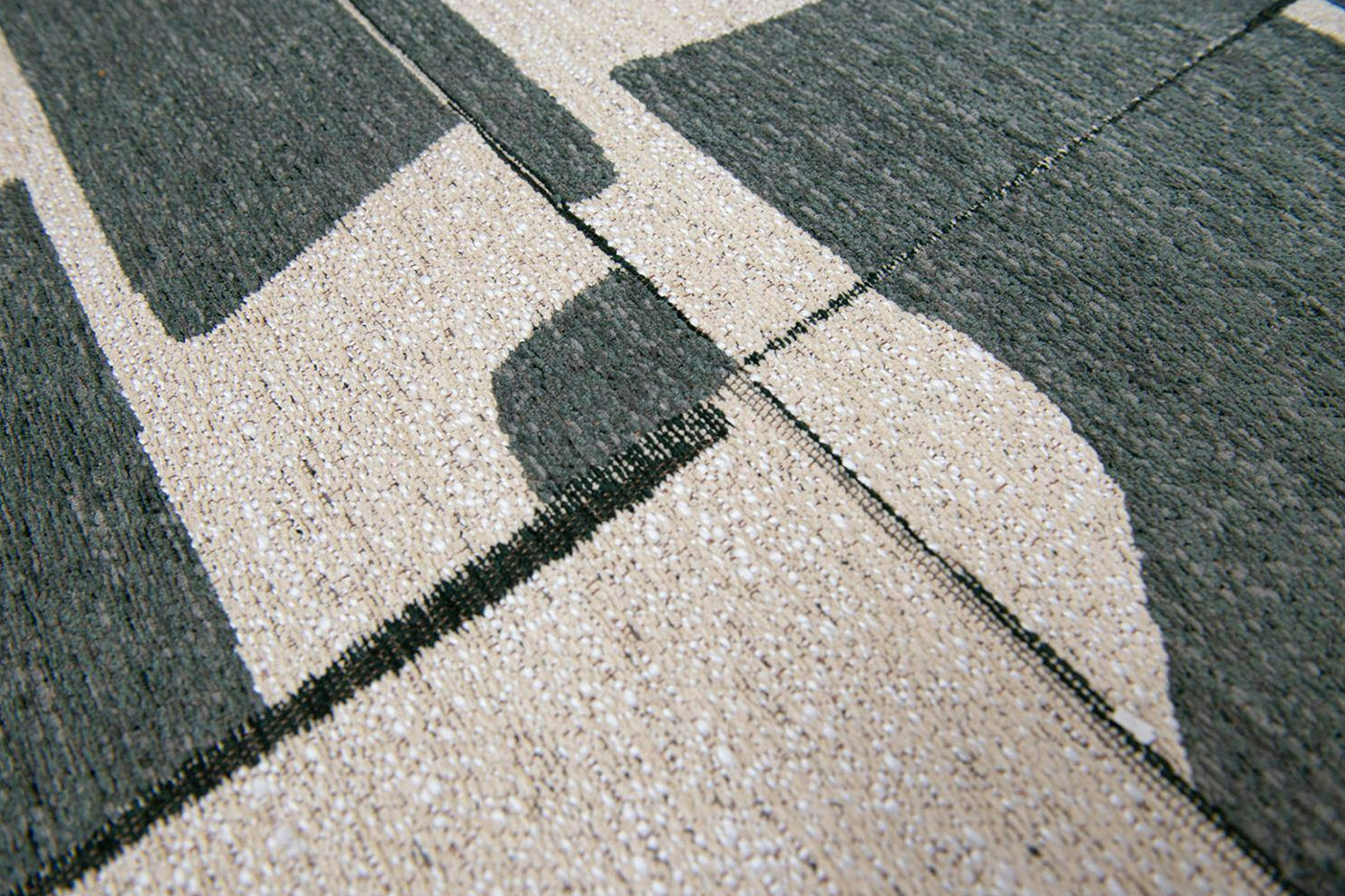 Louis De Poortere | Papercut Indoor Eco Rug | Beige/Green | 80 x 150 cm-5