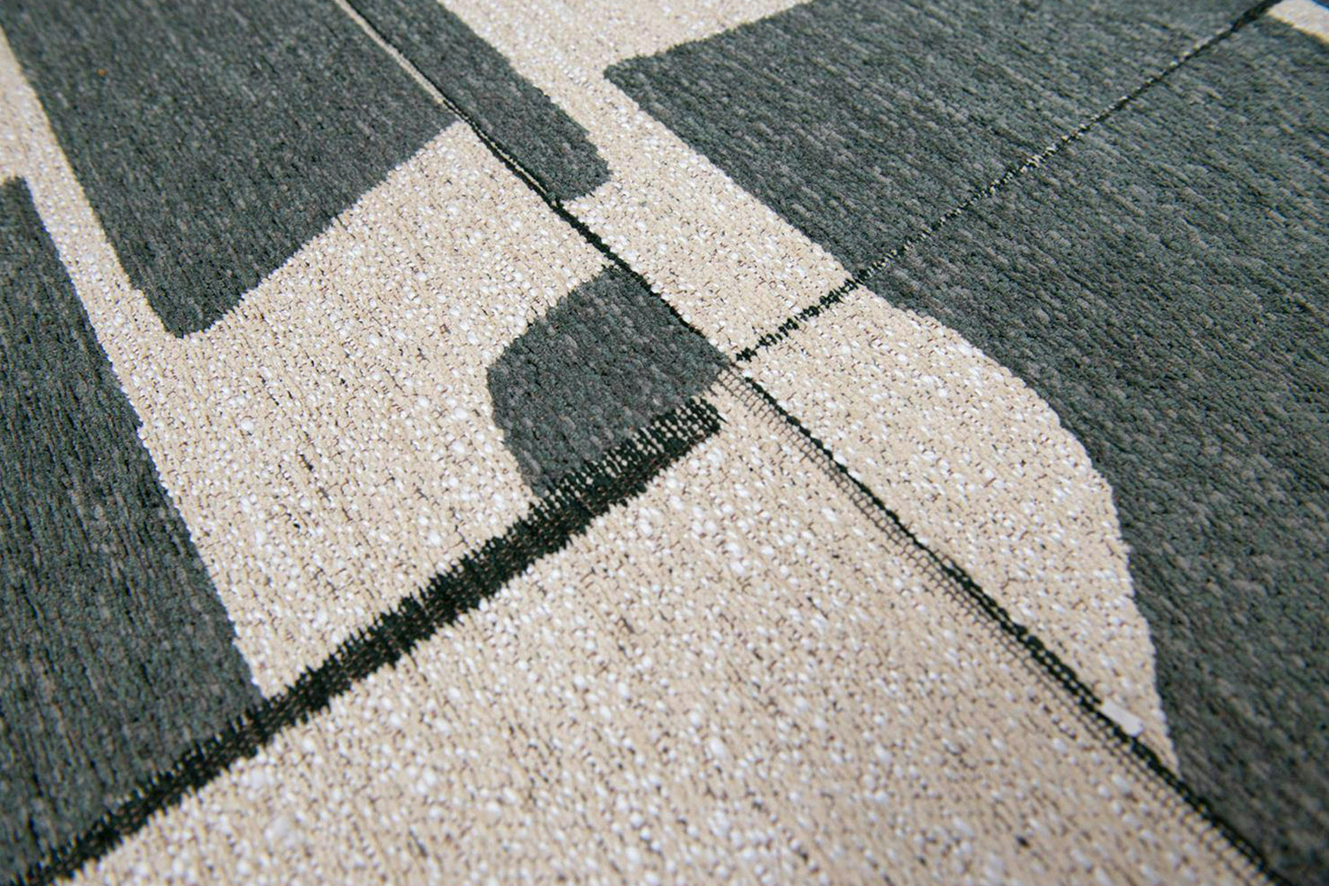 Louis De Poortere | Papercut Indoor Eco Rug | Beige/Green | 80 x 250 cm-6
