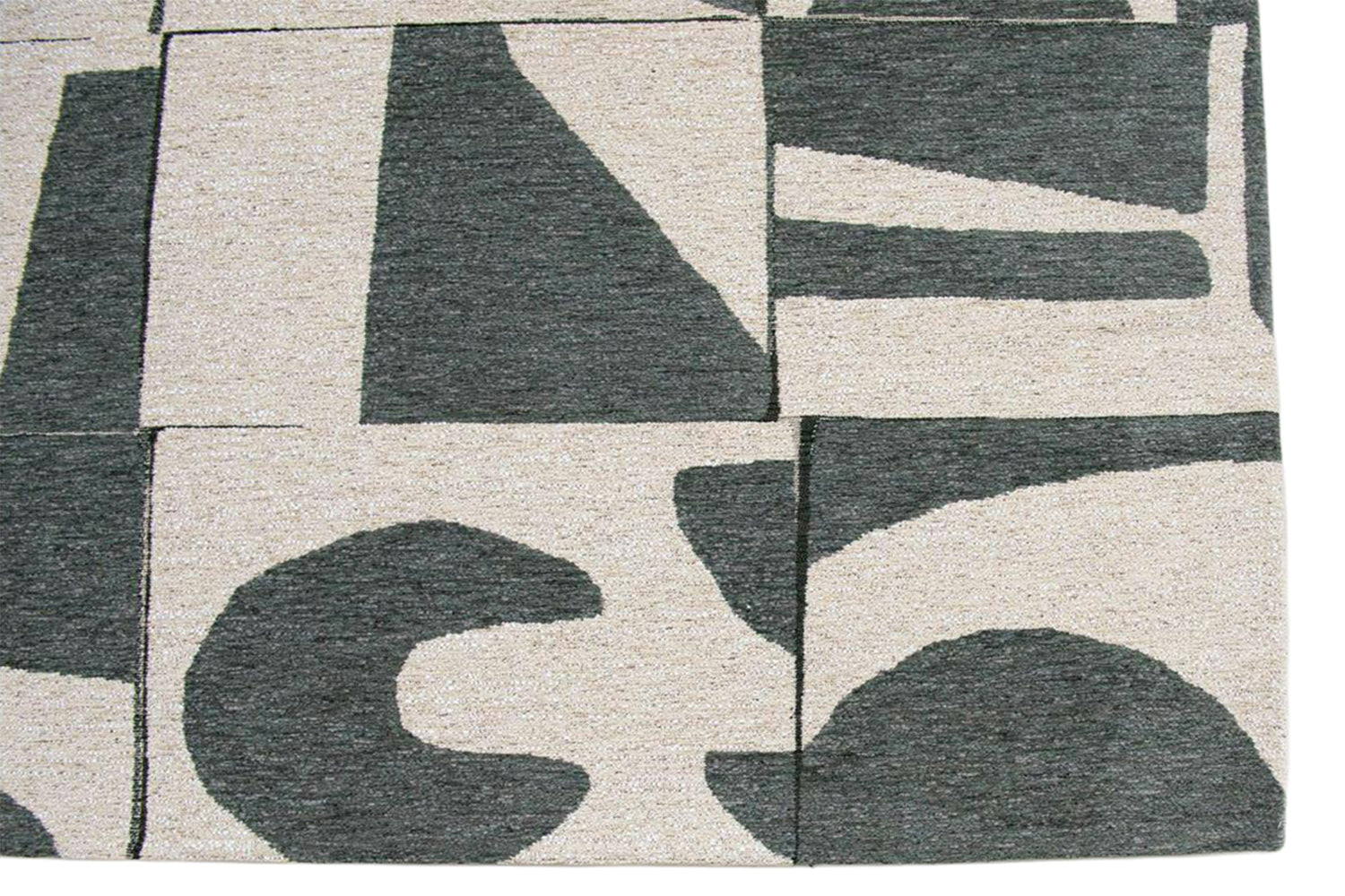 Louis De Poortere | Papercut Indoor Eco Rug | Beige/Green | 80 x 250 cm-3