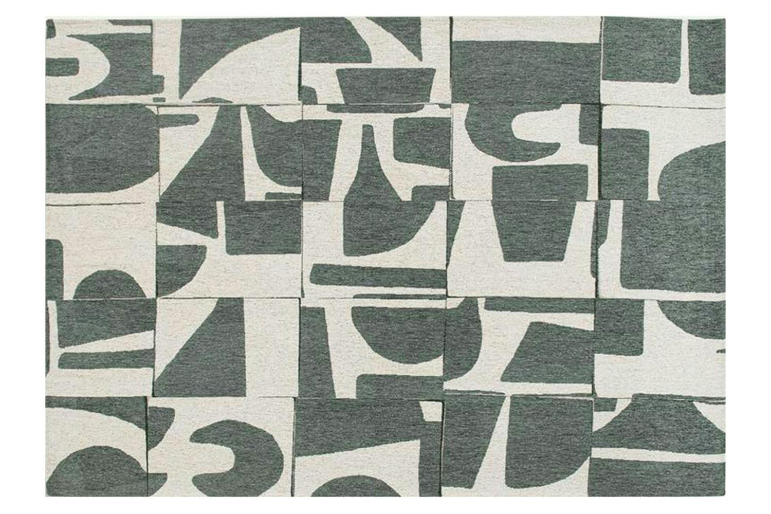 Louis De Poortere | Papercut Indoor Eco Rug | Beige/Green | 280 x 390 cm