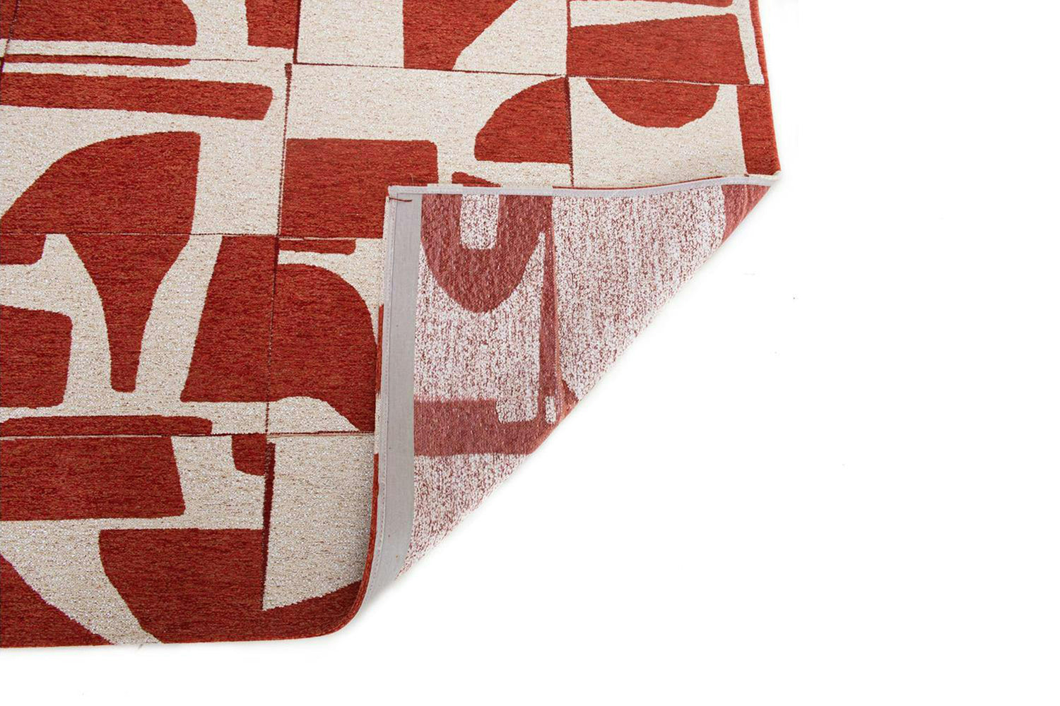 Louis De Poortere | Papercut Indoor Eco Rug | Red/White | 140 x 200 cm-6