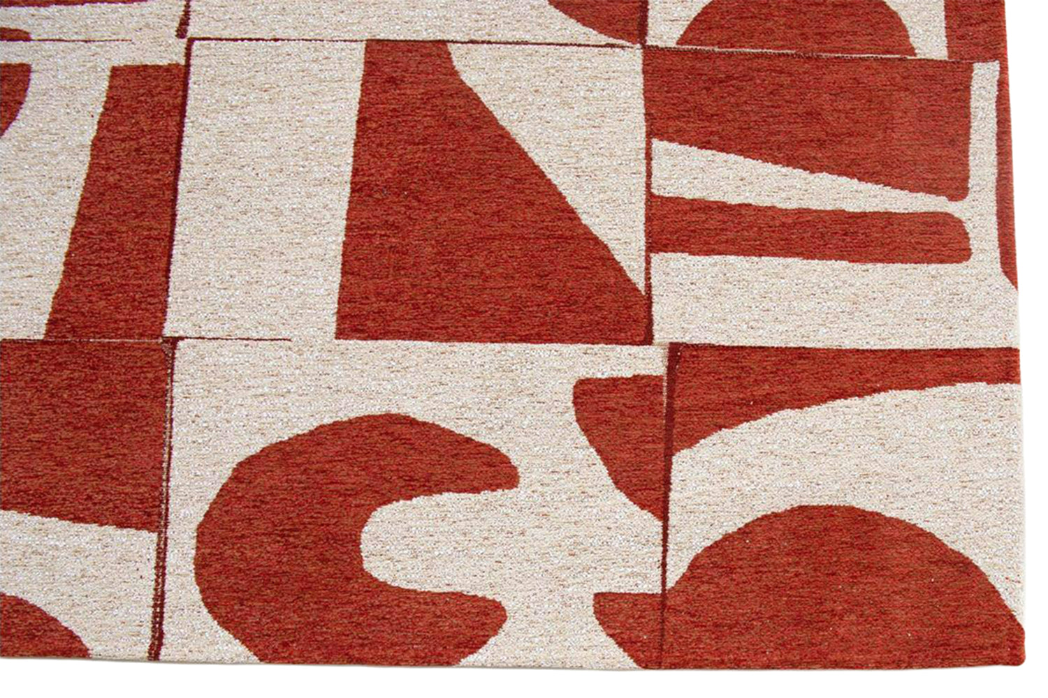 Louis De Poortere | Papercut Indoor Eco Rug | Red/White | 140 x 200 cm-7