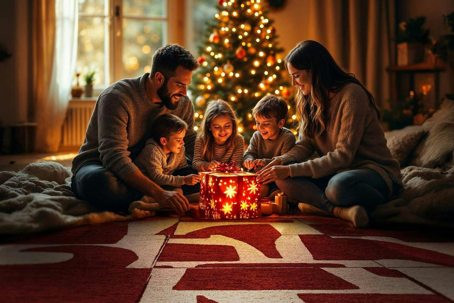 Louis De Poortere | Papercut Indoor Eco Rug | Red/White | 170 x 240 cm-10