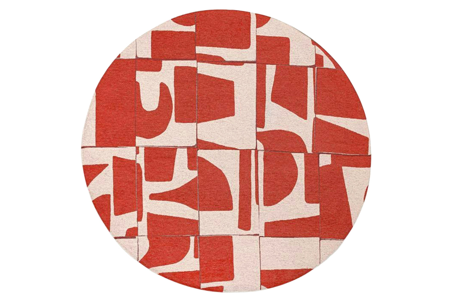 Louis De Poortere | Papercut Indoor Eco Rug | Red/White | 170 x 240 cm-3